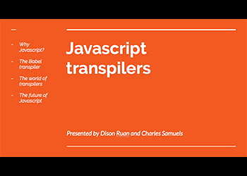 JavaScript Transpilers Presentation